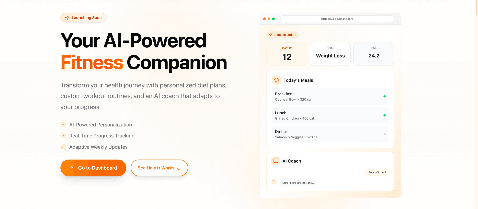 Fitflexity project screenshot